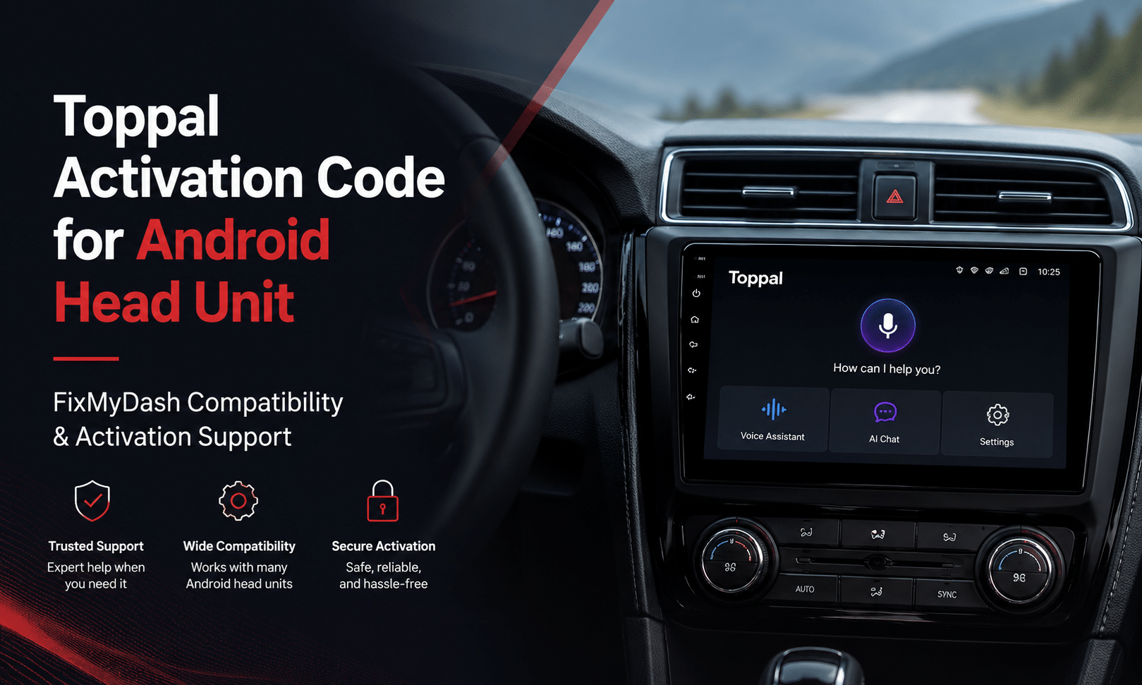Toppal-Aktivierungscode für Android Head Unit | FixMyDash