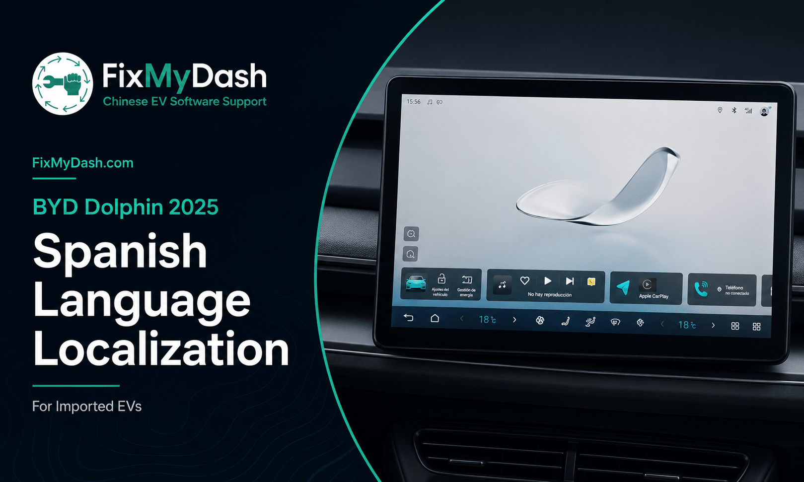 BYD Dolphin 2025 Spanish Language Localization